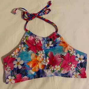 NWOT Urban Sea Large Halter Swim Top in Cherry Multi